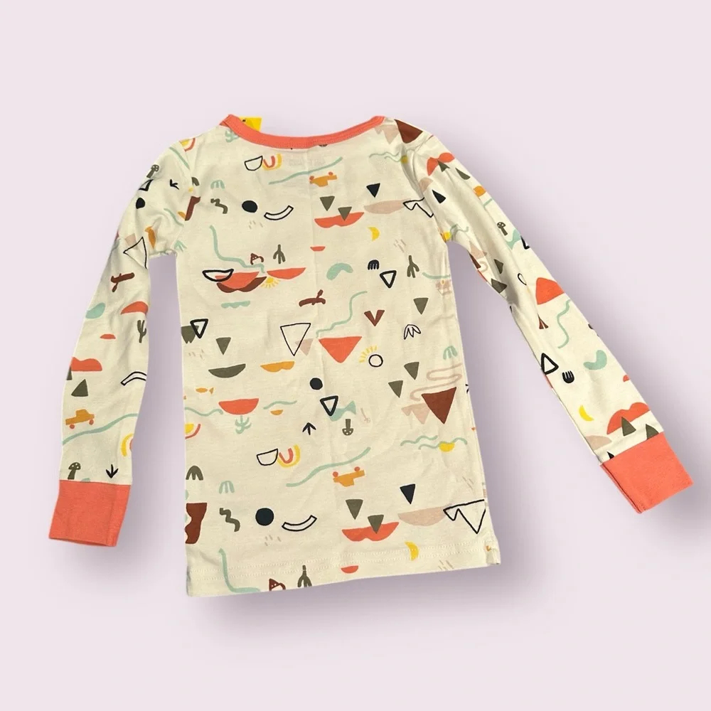 New With Partial Tag Toddler Cat & Jack Coral and Cream Southwest Theme Pajamas